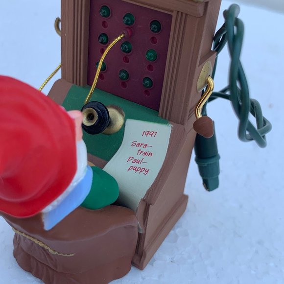 Santa's Hot Line Hallmark Magic Christmas Ornament - 1991 - Picture 8 of 12